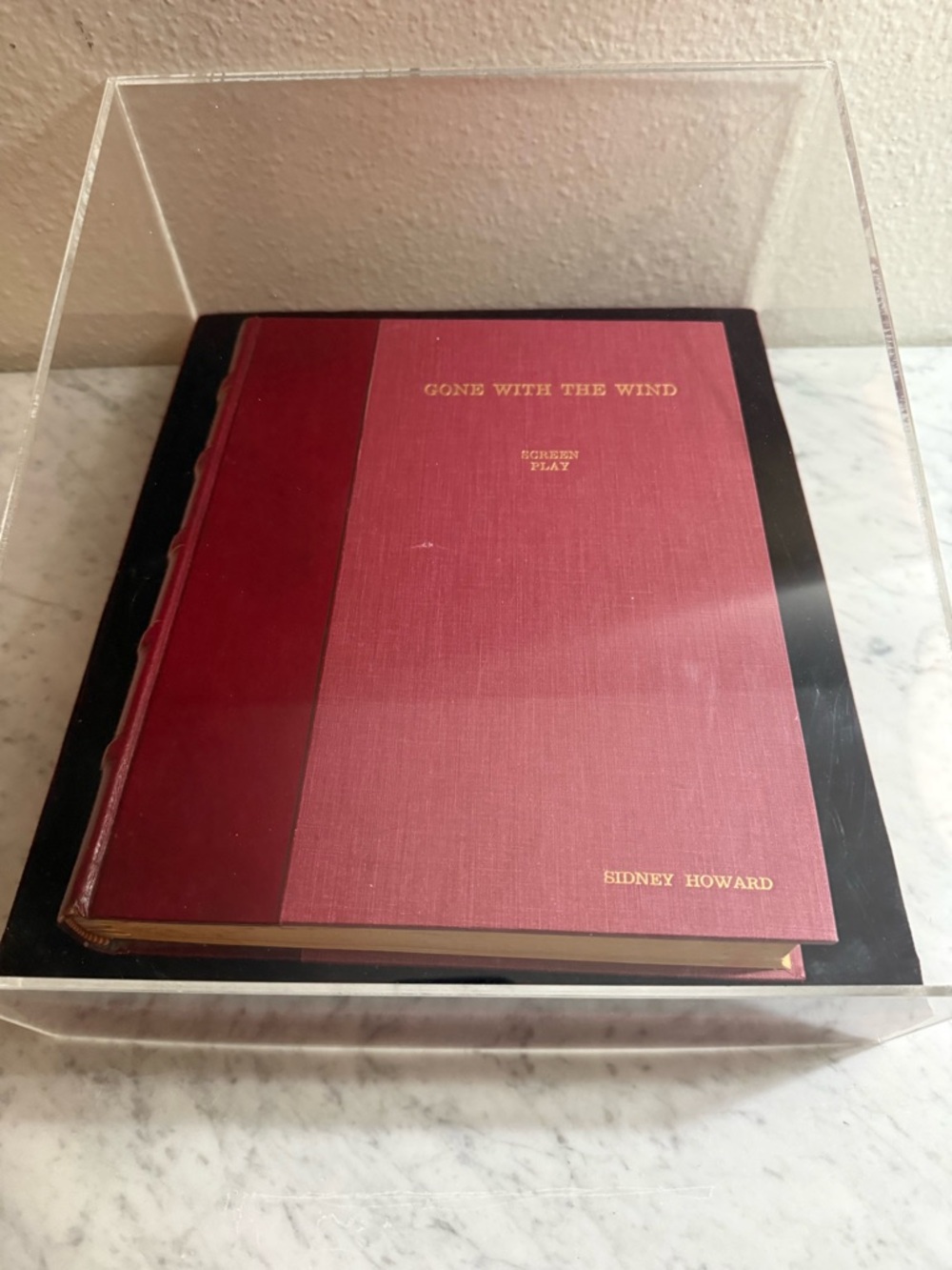 Gone With The Wind Screenplay Hardcover - Red
